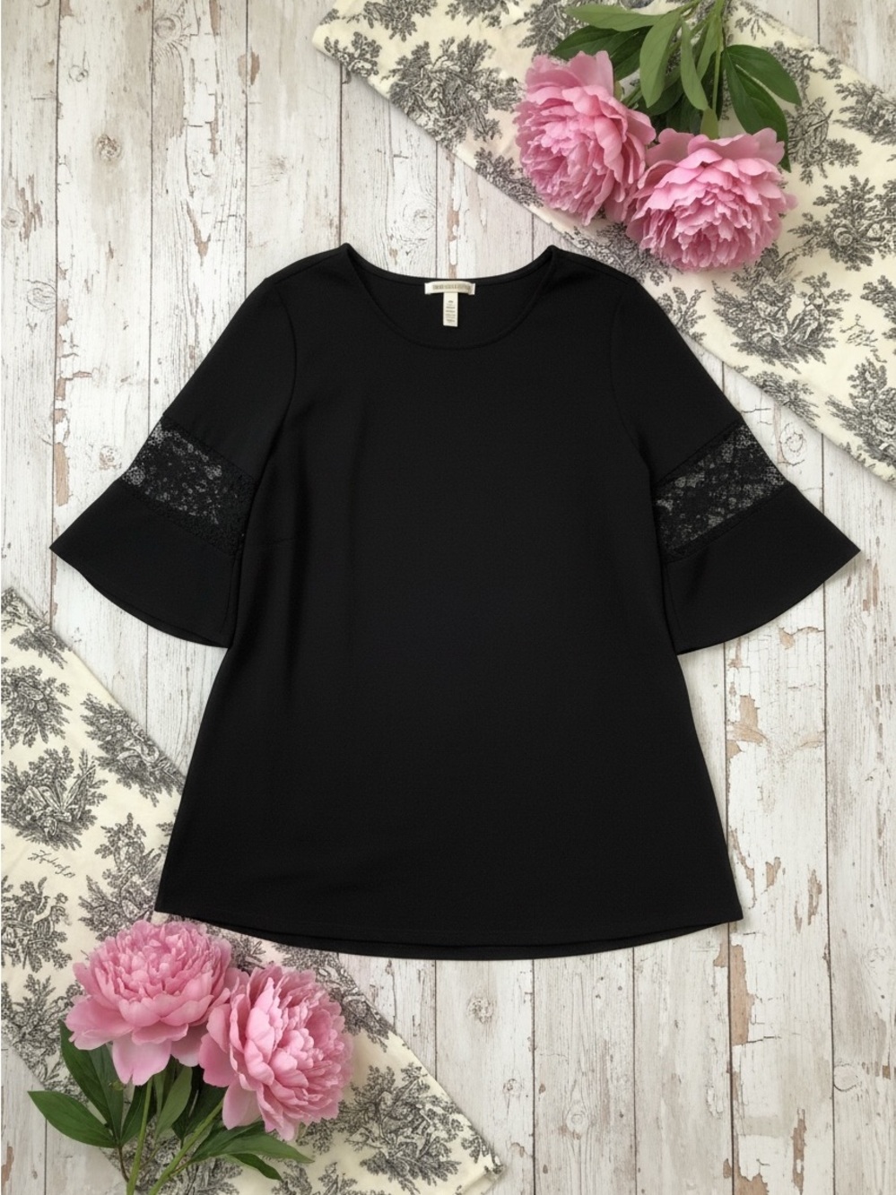 ELLOS soft black shift dress